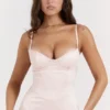 Stefania Soft Peach Corset Maxi Dress Stefania Soft Peach Corset Maxi Dress