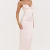 Stefania Soft Peach Corset Maxi Dress Stefania Soft Peach Corset Maxi Dress
