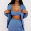 Storm Azure Cotton Fleece-Back Zip Through Hoodie Storm Azure Cotton Fleece-Back Zip Through Hoodie