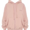 Storm Blush Cotton Fleece-Back Zip Through Hoodie Storm Blush Cotton Fleece-Back Zip Through Hoodie