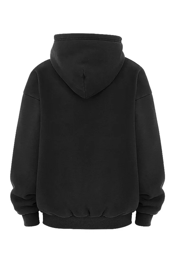 Storm Ink Cotton Fleece-Back Zip Through Hoodie Storm Ink Cotton Fleece-Back Zip Through Hoodie