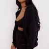 Storm Ink Cotton Fleece-Back Zip Through Hoodie Storm Ink Cotton Fleece-Back Zip Through Hoodie
