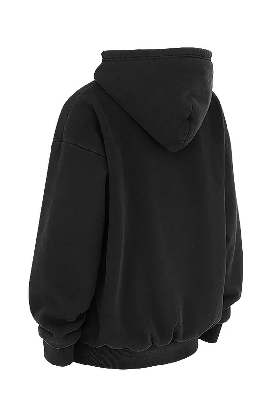 Storm Ink Cotton Fleece-Back Zip Through Hoodie Storm Ink Cotton Fleece-Back Zip Through Hoodie