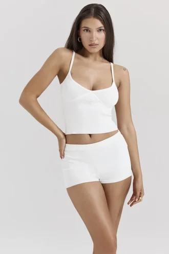 Summer White Dainty Knit Top