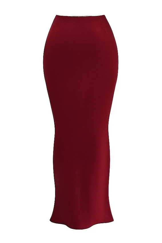 Sydel Ruby Satin Bias Cut Maxi Skirt Sydel Ruby Satin Bias Cut Maxi Skirt