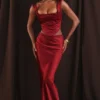 Sydel Ruby Satin Bias Cut Maxi Skirt Sydel Ruby Satin Bias Cut Maxi Skirt