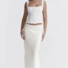 Sydel White Satin Bias Cut Maxi Skirt Sydel White Satin Bias Cut Maxi Skirt