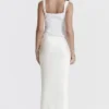 Sydel White Satin Bias Cut Maxi Skirt Sydel White Satin Bias Cut Maxi Skirt