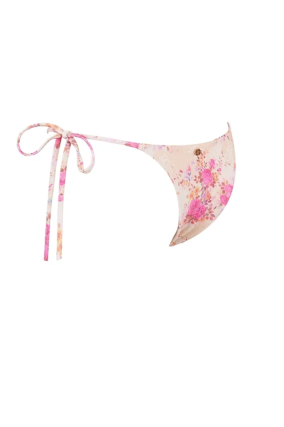 Tahiti Floral Print Tie Side Bikini Bottom Tahiti Floral Print Tie Side Bikini Bottom