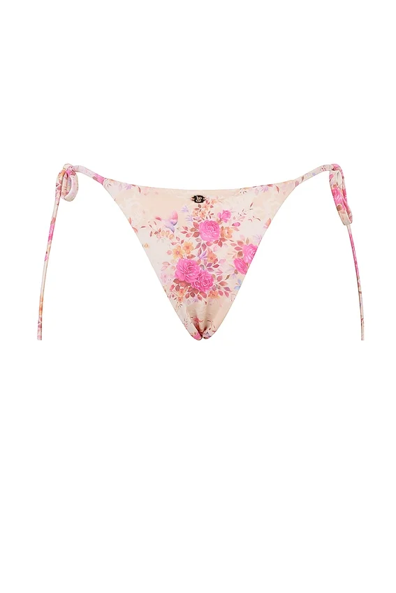 Tahiti Floral Print Tie Side Bikini Bottom Tahiti Floral Print Tie Side Bikini Bottom