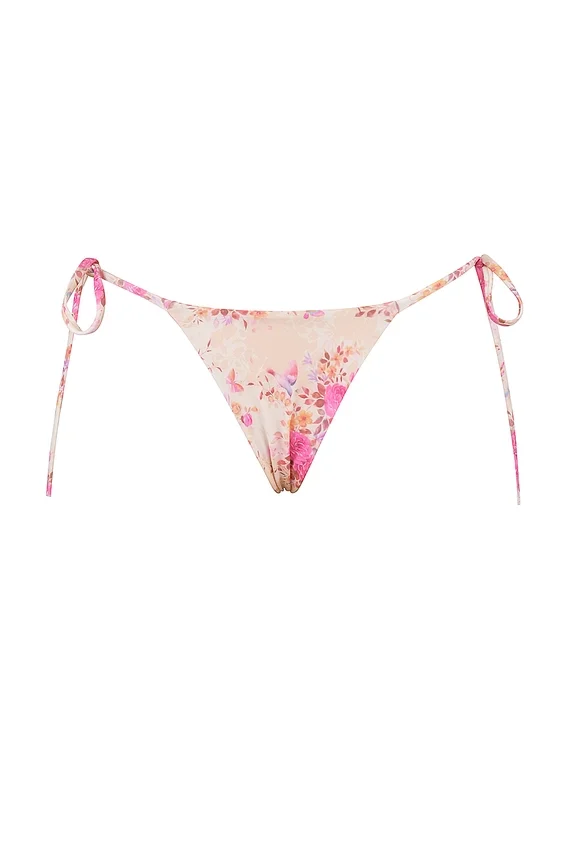 Tahiti Floral Print Tie Side Bikini Bottom Tahiti Floral Print Tie Side Bikini Bottom