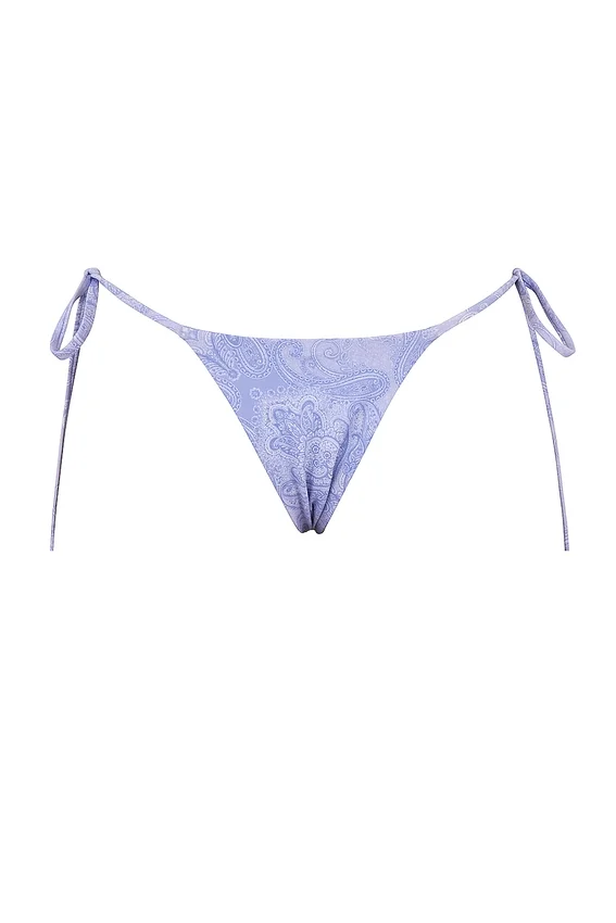 Tahiti Lavender Paisley Tie Side Bikini Bottom Tahiti Lavender Paisley Tie Side Bikini Bottom