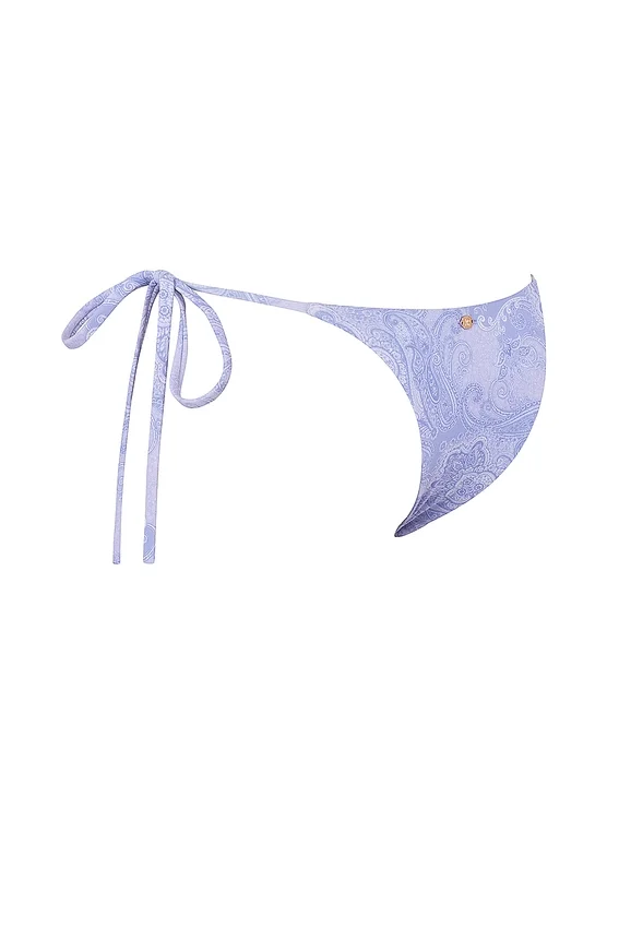 Tahiti Lavender Paisley Tie Side Bikini Bottom Tahiti Lavender Paisley Tie Side Bikini Bottom