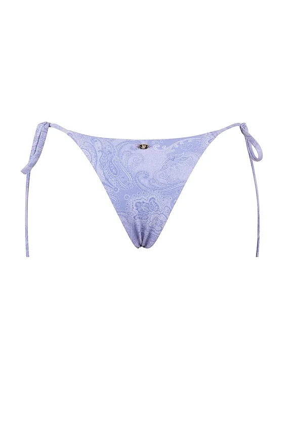 Tahiti Lavender Paisley Tie Side Bikini Bottom Tahiti Lavender Paisley Tie Side Bikini Bottom