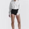 Tahni Black High Waisted Shorts