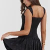 Talia Black Pleated Mini Dress Talia Black Pleated Mini Dress