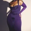 Talika Grape Corset Midi Dress Talika Grape Corset Midi Dress