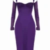 Talika Grape Corset Midi Dress Talika Grape Corset Midi Dress