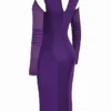 Talika Grape Corset Midi Dress Talika Grape Corset Midi Dress