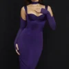 Talika Grape Corset Midi Dress Talika Grape Corset Midi Dress