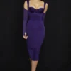 Talika Grape Corset Midi Dress Talika Grape Corset Midi Dress