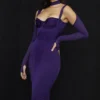 Talika Grape Corset Midi Dress Talika Grape Corset Midi Dress