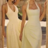 Tallulah Matcha Green Cotton Halter Neck Midi Dress Tallulah Matcha Green Cotton Halter Neck Midi Dress