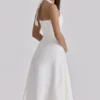 Tallulah White Halter Neck Cotton Midi Dress Tallulah White Halter Neck Cotton Midi Dress