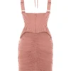 Talya Antique Rose Corset Midi Dress Talya Antique Rose Corset Midi Dress