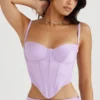 Tamsin Orchid Satin Corset Tamsin Orchid Satin Corset