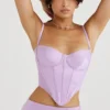 Tamsin Orchid Satin Corset Tamsin Orchid Satin Corset