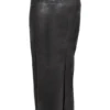 Tana Black Vegan Leather Maxi Skirt