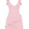 Tania Pink Quartz Ruffle Mini Dress Tania Pink Quartz Ruffle Mini Dress