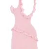 Tania Pink Quartz Ruffle Mini Dress Tania Pink Quartz Ruffle Mini Dress