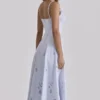 Tatiana Bluebell Lace + Cotton Broderie Anglais Midi Sundress Tatiana Bluebell Lace + Cotton Broderie Anglais Midi Sundress