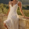 Tatiana White Cotton Broderie Anglaise Midi Sundress Tatiana White Cotton Broderie Anglaise Midi Sundress