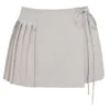 Tatum Stone Pleated Wrap Mini Skirt