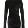 Taya Charcoal Chenille Mini Dress Taya Charcoal Chenille Mini Dress