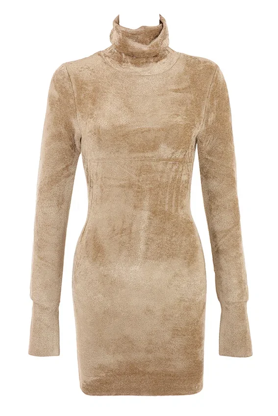 Taya Fawn Chenille Mini Dress Taya Fawn Chenille Mini Dress