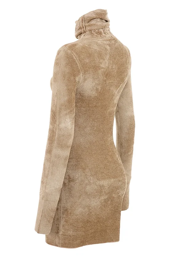 Taya Fawn Chenille Mini Dress Taya Fawn Chenille Mini Dress