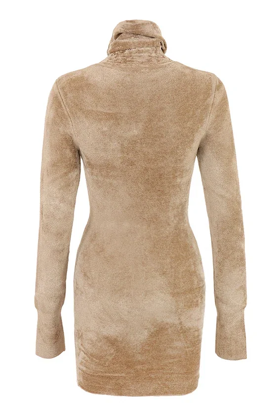 Taya Fawn Chenille Mini Dress Taya Fawn Chenille Mini Dress