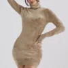 Taya Fawn Chenille Mini Dress Taya Fawn Chenille Mini Dress