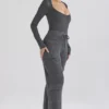 Tea Charcoal Knitted Utility Trousers Tea Charcoal Knitted Utility Trousers