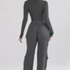 Tea Charcoal Knitted Utility Trousers Tea Charcoal Knitted Utility Trousers