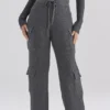 Tea Charcoal Knitted Utility Trousers Tea Charcoal Knitted Utility Trousers