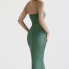 Teia Forest Draped Corset Midi Dress Teia Forest Draped Corset Midi Dress