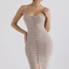Teva Beige Cashmere Knit Midi Dress Teva Beige Cashmere Knit Midi Dress