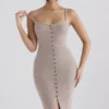 Teva Beige Cashmere Knit Midi Dress Teva Beige Cashmere Knit Midi Dress