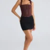 The Balconette Chocolat Fitted Corset Top The Balconette Chocolat Fitted Corset Top