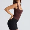 The Balconette Chocolat Fitted Corset Top The Balconette Chocolat Fitted Corset Top